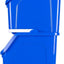 Contenedor reciclaje apilable 6gal azul libre BPA set 2