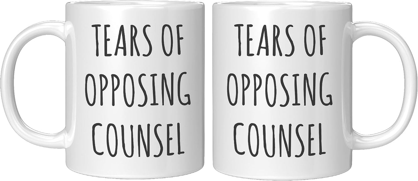 Taza café cerámica blanca 11oz regalo abogados