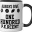 Taza Cerámica Educación Física Negro/Blanco