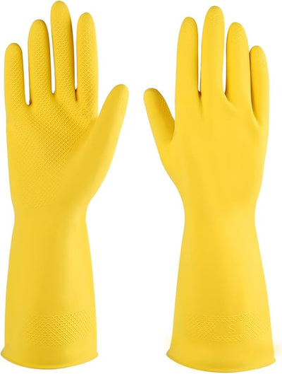 Guantes goma reutilizables para lavar platos hogar