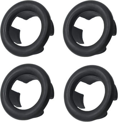 4 Anillos Cubierta Desbordamiento Lavabo Hogar Fregadero Negro
