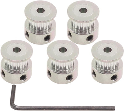 Polea GT2 20 dientes 4mm para correa 6mm pack 5