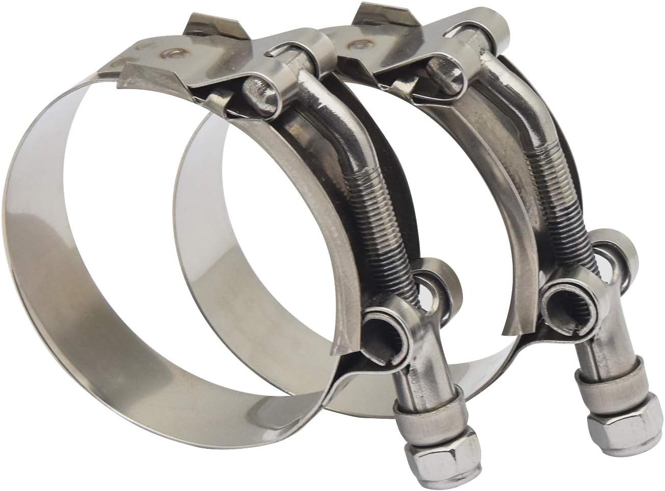 Abrazadera T-Bolt acero inox 3" para manguera 81-89mm