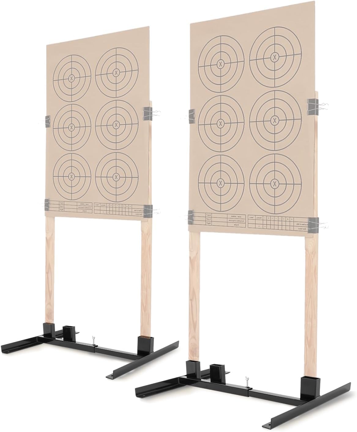 Base soporte tiroteo forma H ajustable exterior