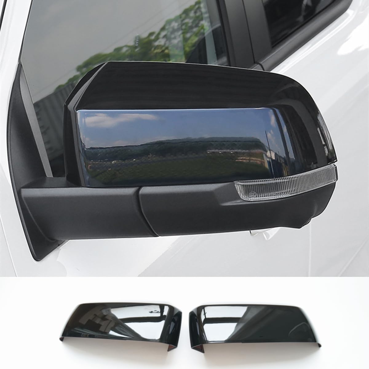 Cubierta retrovisor fibra carbono negro Ford Ranger 24-25