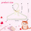 Perchas de perlas para ropa mascotas 10 Uds blanco y rosa