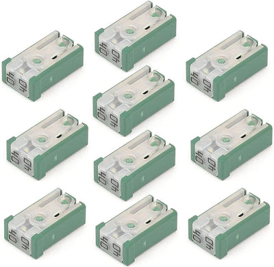 Kit 10 Pzas Fusibles MCASE Ranurado 40A 32V