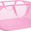 Cesta ropa plegable con asas y bolsillo malla resistente