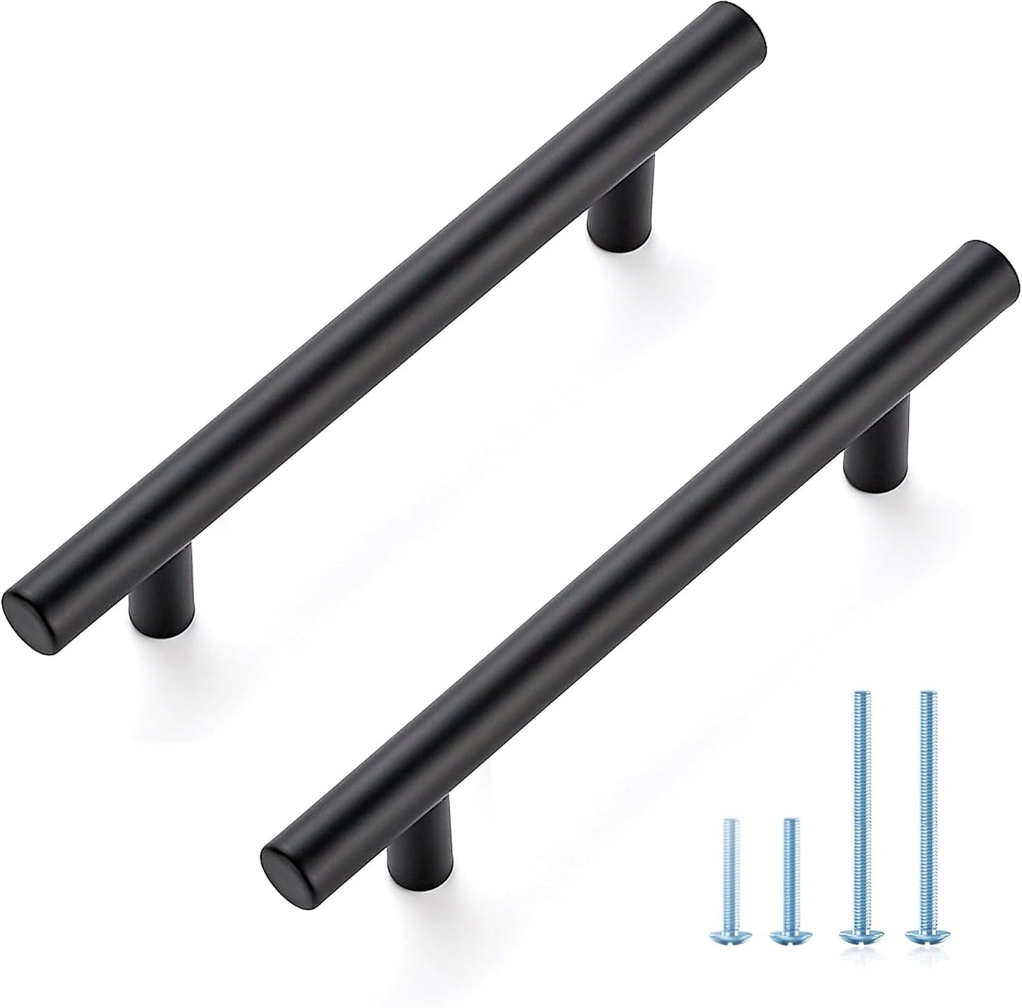 60 Manijas Acero Inox Negro Mate 6-3/8pulg para Cajón Cocina