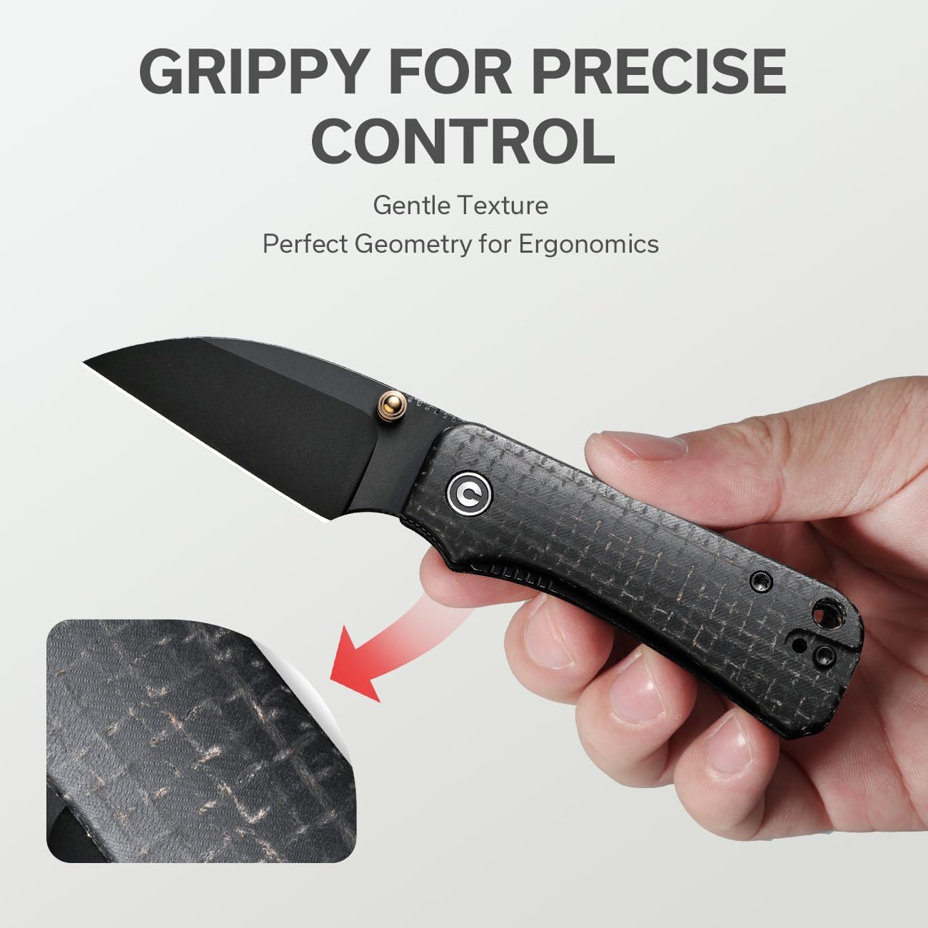 Cuchillo plegable edc wharncliffe 2.32pulg mango micarta