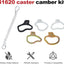 Kit camber rueda 21/24mm GM Chevrolet GMC alineación