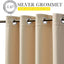 2 Cortinas opacas impermeables 84x108" beige