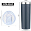 Vaso acero inox doble pared 20oz con tapa reutiliz.