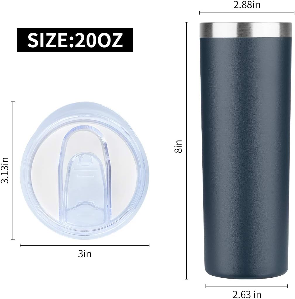 Vaso acero inox doble pared 20oz con tapa reutiliz.