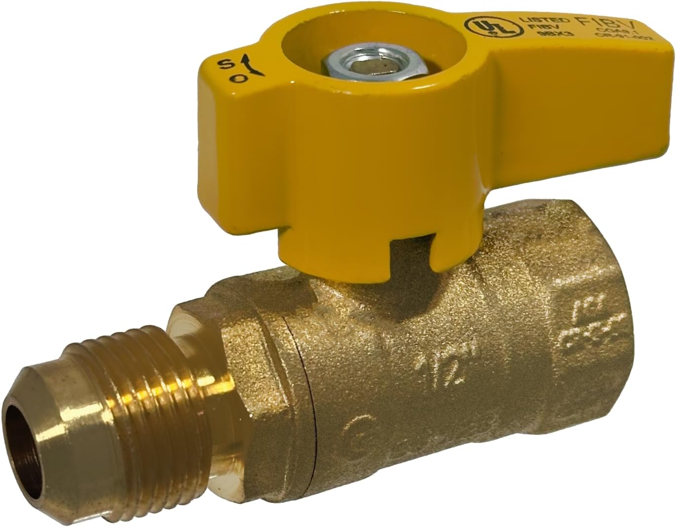 Válvula gas FIP 1/2pulg flare 5 Pzas