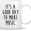 Taza cerámica Make Music café 11oz regalo cumpleaños