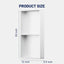 Nicho ducha acero inox 24x12pulg color blanco