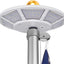 Luz asta bandera solar 200 LED 2000lm impermeable