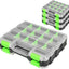 Caja herramientas 34 compartimentos doble cara con divisores