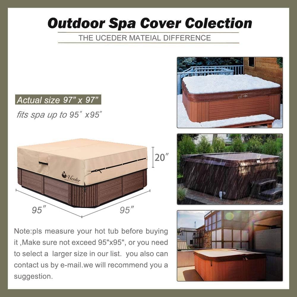Funda impermeable bañera hidromasaje 95x95x20 poliéster