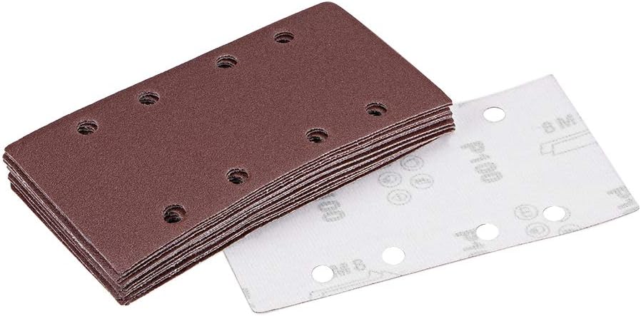 15 Pzas Hoja Lijadora 100 Grit Gancho y Bucle