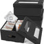 Caja almacenamiento CD 2 compartimentos 3 Pzas 180 joyas