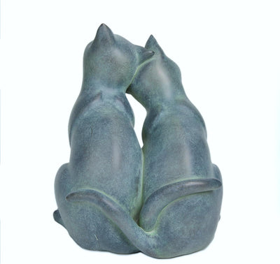 Estatuas gatos poliresina decoración jardín 8.9x8.3x10.9pulg