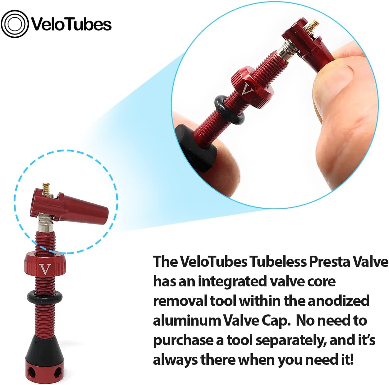 Vástagos válvula Presta 40/55mm herramienta extracción