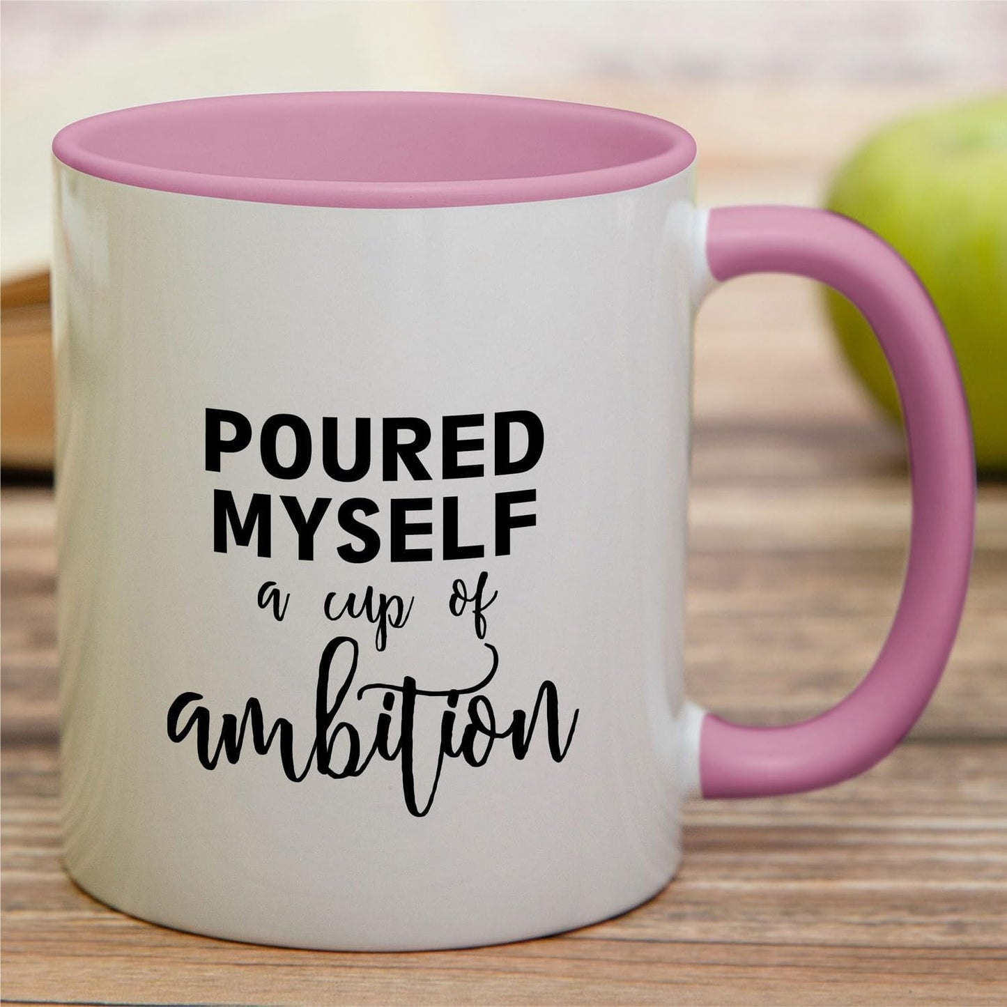 Taza cerámica 11oz con texto motivacional para regalo
