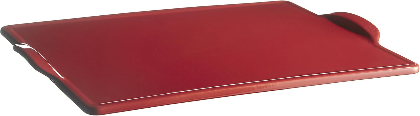 Parrilla rectangular para pizza 19.6x14pulg borgoña