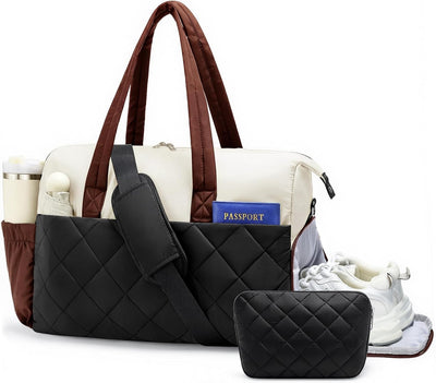 Bolsa gimnasio mujer acolchada con bolsillo húmedo