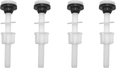 Tornillos plástico para tanque inodoro 4 kits reparación