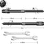 Kit 60 Tornillos Retardo Negro 1/8pulg Acero Inox T316