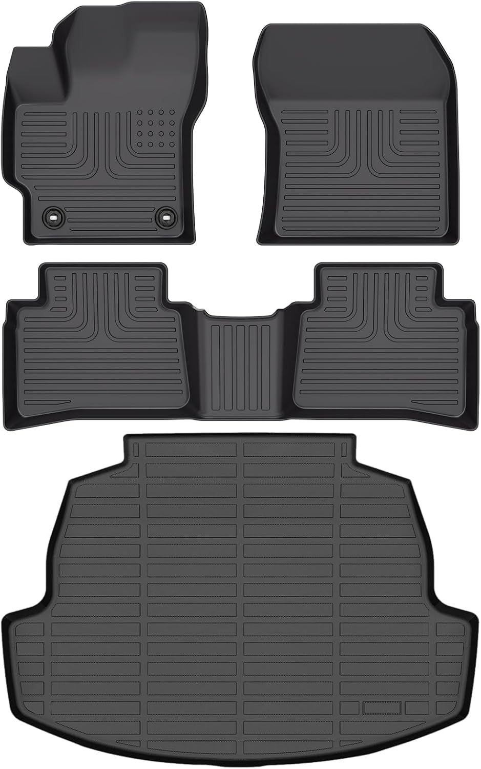 Set tapetes maletero Toyota Corolla 20-25 y Hybrid TPE negro