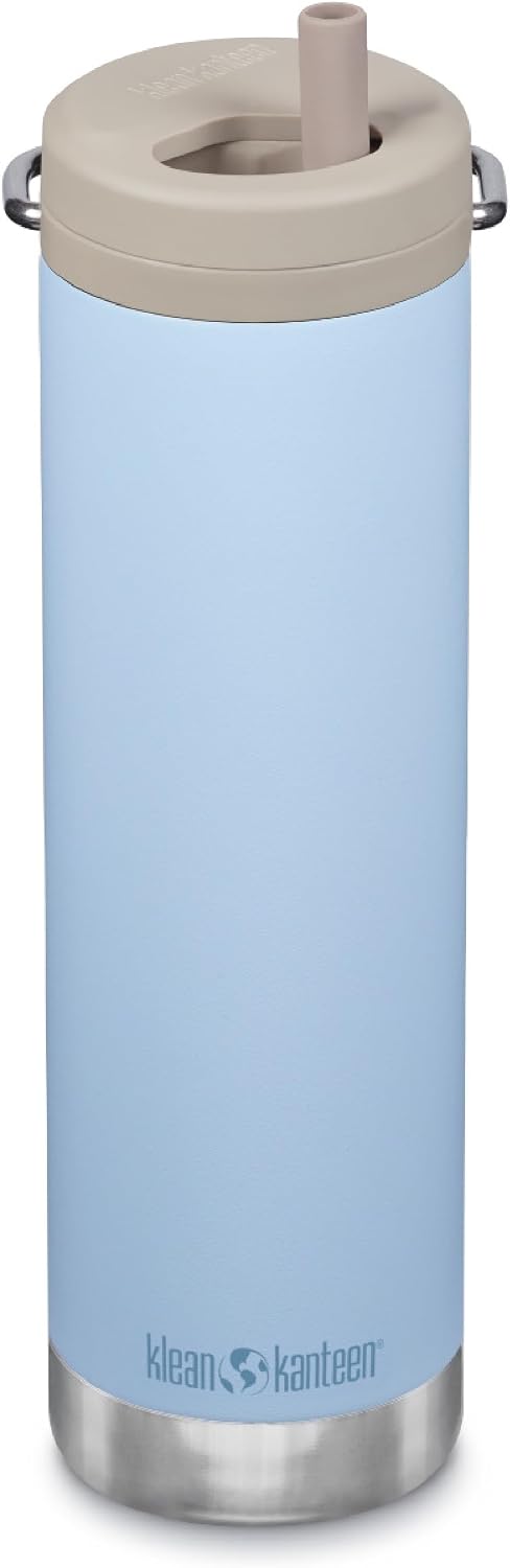 Botella agua aislada 20oz tapa rosca cielo claro