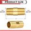 5 Pezones Latón MNPT 1/2x1/2 2" NPT171