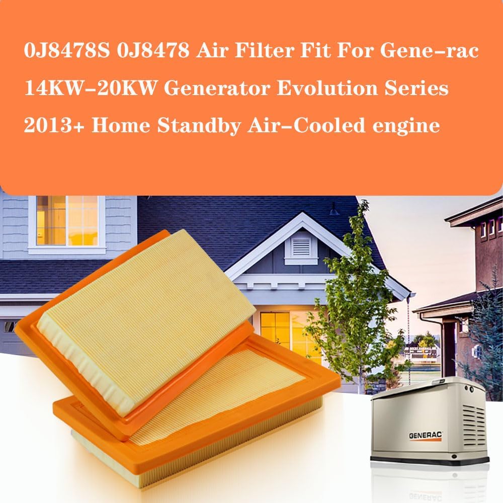 Filtro aire generador Generac 14-22KW 0J8478