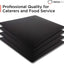 Alfombrillas cortar 15x12pulg set 4 plástico negro flexible