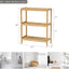 Estante bambú soporte almacenamiento 3 niveles baño cocina