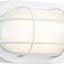 Luz mamparo LED ovalada 8.5" 6W 3000K aluminio