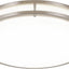 Lámpara techo LED 16" regulable 36W níquel cepillado