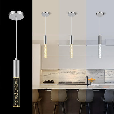 3 Luces Colgantes LED Acrílico Burbujas para Cocina y Sala