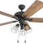 Ventilador techo LED 52" industrial 5 aspas motor reversible