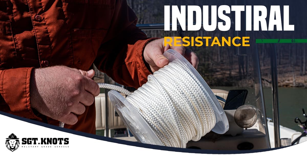 Cuerda nailon resistente 1/2pulg x150ft uso exterior