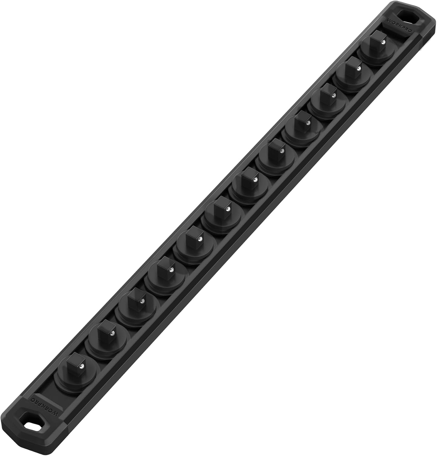 Organizador magnético dados aluminio 1/4pulg 12 clips negro