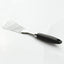 Espátula pescado acero inox 304 ranurada mango antideslizante negra