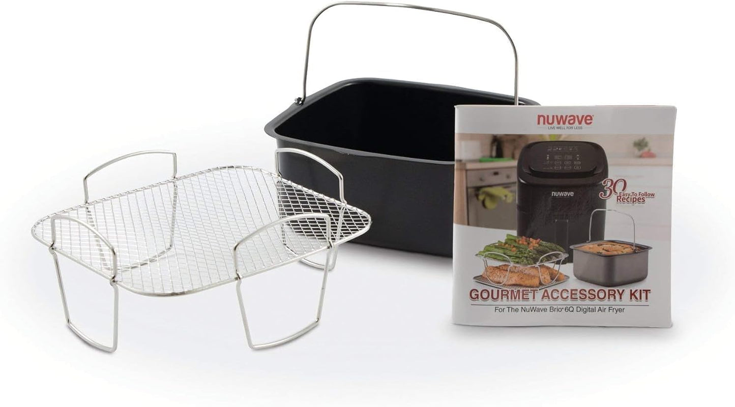 Accesorios freidora aire BRIO 6qt sartén reversible estante