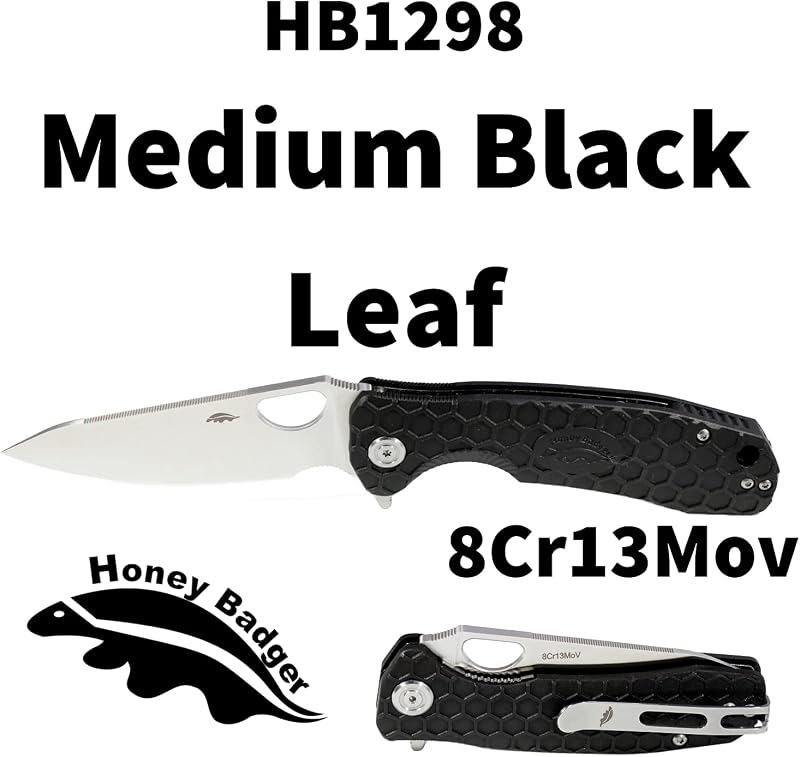 Cuchillo bolsillo plegable hoja 3.19" mango FRN negro