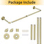 Perchero industrial dorado 36" para armario 135lb