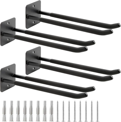 Ganchos dobles pared 14" para herramientas y sillas set 4